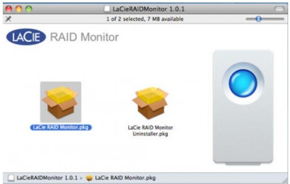LACIE LITTLE BIG DISK THUNDERBOLT SSD - Installation de lacie RAID monitor - 1