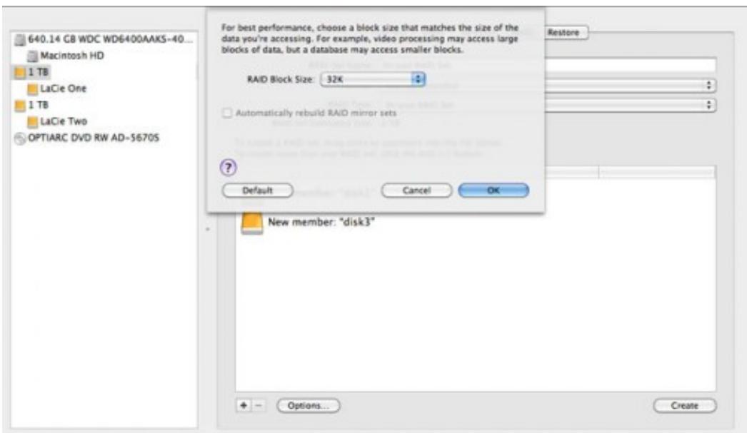 LACIE LITTLE BIG DISK THUNDERBOLT SSD - Configuration d'un JEU RAID - 10