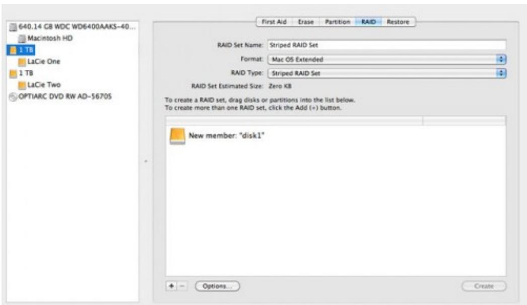 LACIE LITTLE BIG DISK THUNDERBOLT SSD - Configuration d'un JEU RAID - 8
