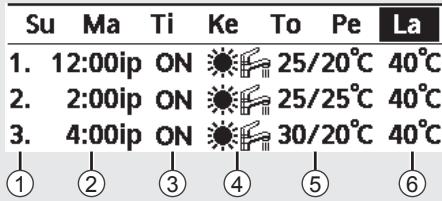 PANASONIC WHMXC09H3E8 - [Esimerkki ajastimen asetuksesta] - 2