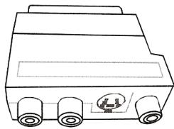 NESX NE-2000 - Raccordement avec le cable Audio Visuel fourni - 1