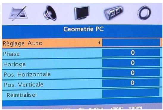 NESX NE-32G - REGLAGES ACCESSIBLES EN MODE PC - 2