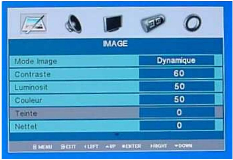 NESX NE-32G - SOUS MENU IMAGE - 1