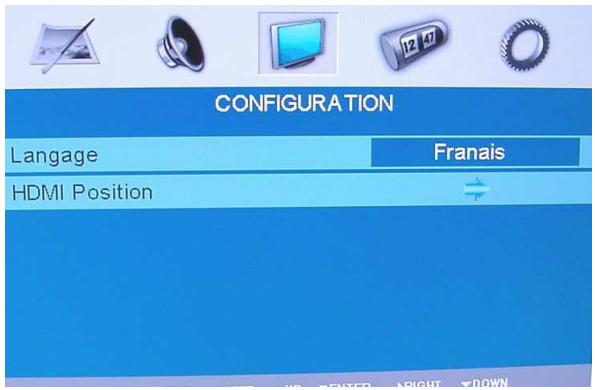 NESX NE-32G - REGLAGES ACCESSIBLES EN MODE HDMI - 1