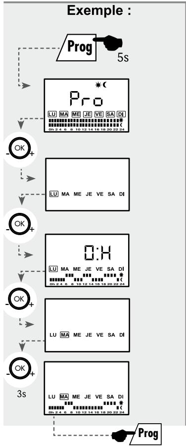 NOIROT MONO-BAIN 2 - ■ Copie d'un programme sur plusieurs jours (groupe jours) : - 1
