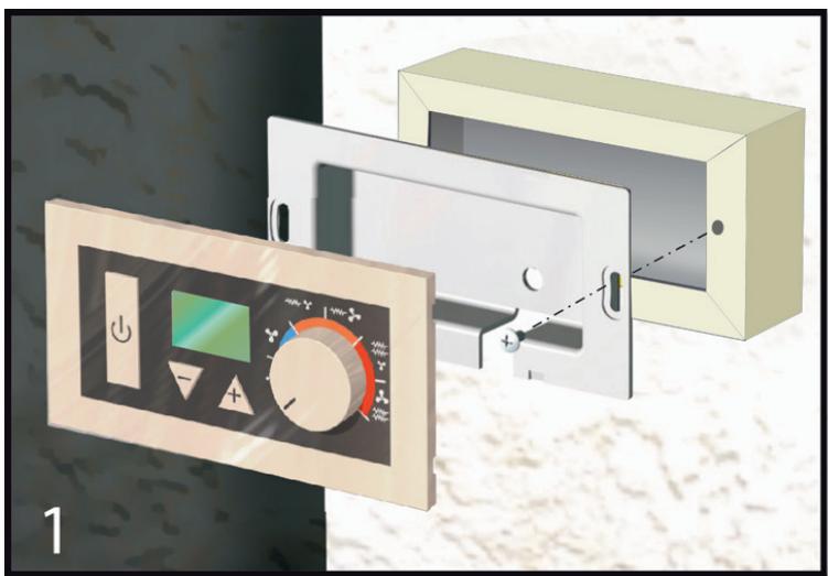 NOIROT RIDEAUX AIR - Montage du boîtier de commande - 1