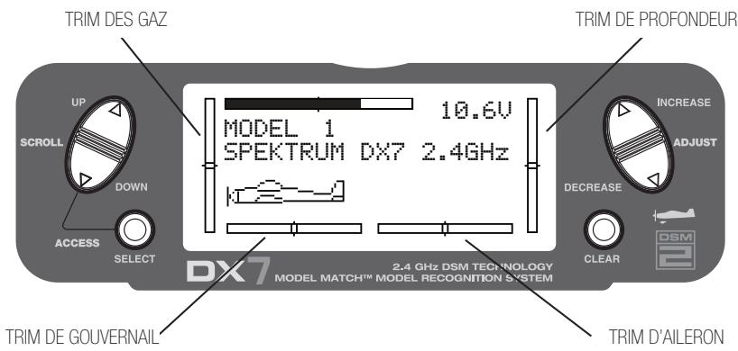 SPEKTRUM DX7 - Trims digitaux - 1