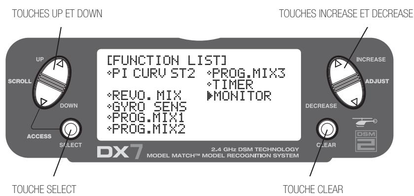 SPEKTRUM DX7 - Pour sortir du mode fonction - 2
