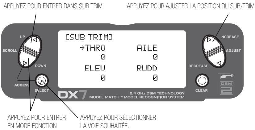 SPEKTRUM DX7 - Accès à la fonction inversion du sens de rotation - 1