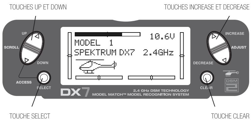 SPEKTRUM DX7 - Visualisation des servos - 3