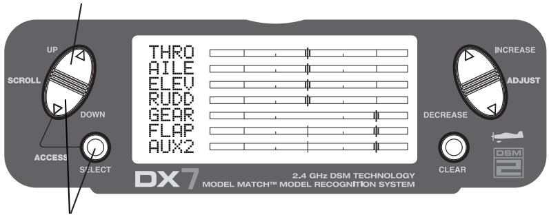 SPEKTRUM DX7 - Visualisation des servos - 1