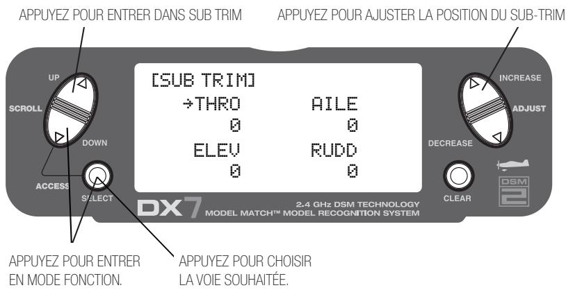 SPEKTRUM DX7 - Pour accéder à la fonction d'inversion du sens de rotation - 1