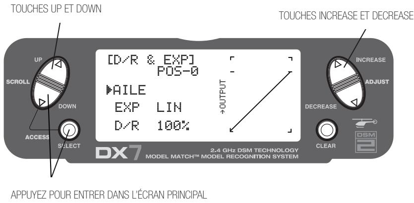 SPEKTRUM DX7 - Accès au type de plateau cyclique - 20