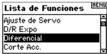 SPEKTRUM DX8 - Acceder a la referencia de Diferencial - 1