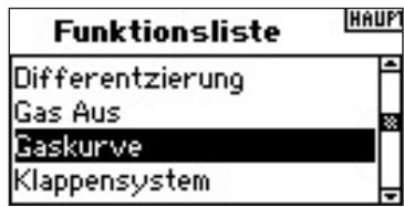 SPEKTRUM DX8 - Programmierung der Gas Kurve - 1