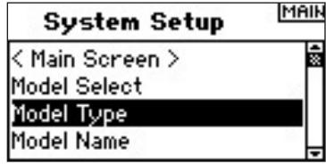 SPEKTRUM DX8 - To Access the Model Type Function - 1
