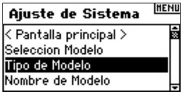 SPEKTRUM DX8 - Acceso a la funciona Tipo de Modelo - 1
