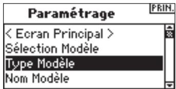 SPEKTRUM DX8 - Accès à la fonction model type (type du modèle) - 1