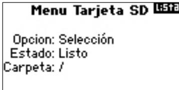 SPEKTRUM DX8 - Acceso a la función de Transferir tarjeta SD - 2