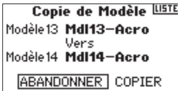 SPEKTRUM DX8 - Accès à la fonction model copy (recopie du modèle) - 2