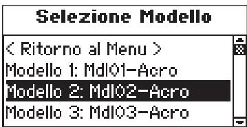 SPEKTRUM DX8 - Per accederere alla funzione Sezione Modellotramite la modalità Sistema - 2