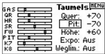 SPEKTRUM DX8 - Programmieren der Taumelscheiben Werte - 1