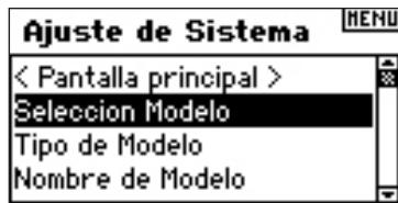 SPEKTRUM DX8 - Acceso al Ajuste del Sistema - 1