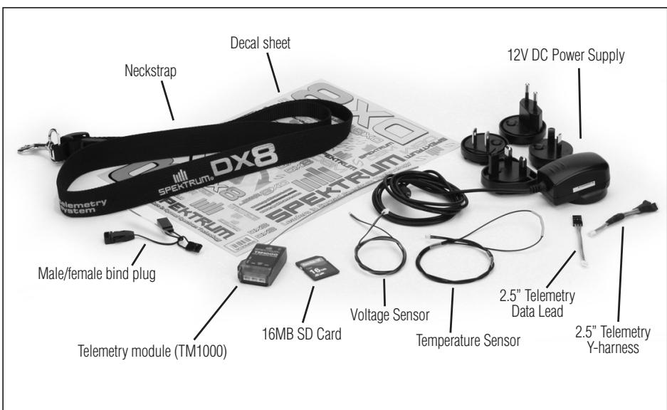 SPEKTRUM DX8 - ITEMS INCLUDED - 1