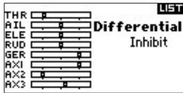 SPEKTRUM DX8 - To Access the Differential Screen - 2