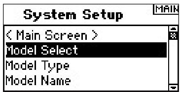 SPEKTRUM DX8 - To Access the Model Select Function through System Mode - 1