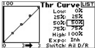 SPEKTRUM DX8 - Adjusting the Curve - 1