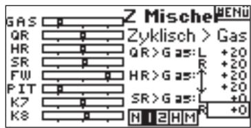 SPEKTRUM DX8 - Einstellen der programmierbaren Mischeranteile - 1