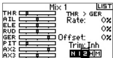 SPEKTRUM DX8 - Assigning a Programmable Mix to a Flight Mode(s) - 1