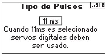 SPEKTRUM DX8 - Acceso a la funciona de Tipo de pulsos - 2