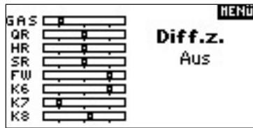 SPEKTRUM DX8 - Das Differentialmenu - 2
