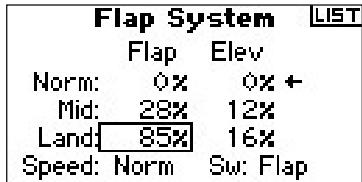 SPEKTRUM DX8 - Setting Flap and Elevator Positions - 1