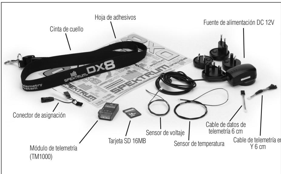 SPEKTRUM DX8 - PRODUCTOS INCLUIDOS - 1