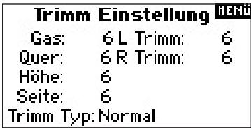 SPEKTRUM DX8 - So wahlen Sie die Trimmschrittfungtion aus - 2