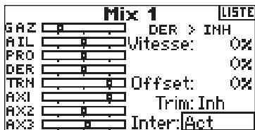 SPEKTRUM DX8 - Assignation d'un mixage programmable à un interrupteur - 1