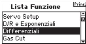 SPEKTRUM DX8 - Per accedere alla schermata del differenziale - 1