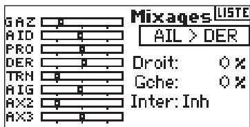 SPEKTRUM DX8 - Accès à aileron to rudder mix (mixage aileron/direction) - 1