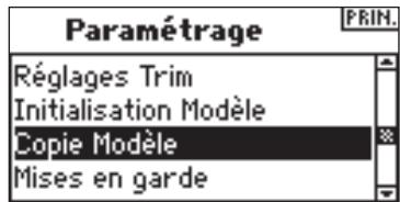 SPEKTRUM DX8 - Accès à la fonction model copy (recopie du modèle) - 1