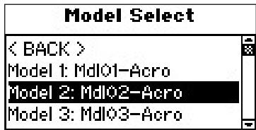 SPEKTRUM DX8 - To Access the Model Select Function through System Mode - 2