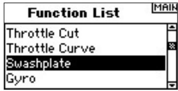 SPEKTRUM DX8 - To Access the Swashplate Function - 1