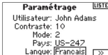 SPEKTRUM DX8 - Pour sélectionner une langue - 1