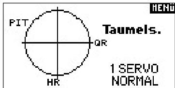 SPEKTRUM DX8 - Auswahldes Taumelscheibentypes - 2