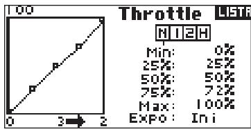 SPEKTRUM DX8 - CURVA DEL THROTTLE - 2