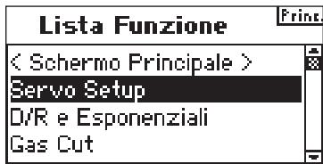SPEKTRUM DX8 - Per accedere alla schermata della lista delle funzioni alla lista delle funzioni - 1