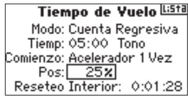 SPEKTRUM DX8 - Programar una posicion de acelerador- Sólo si se selección inicia con Acelerdo - 1