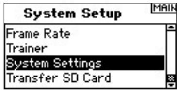 SPEKTRUM DX8 - To Access the System Settings Function - 1